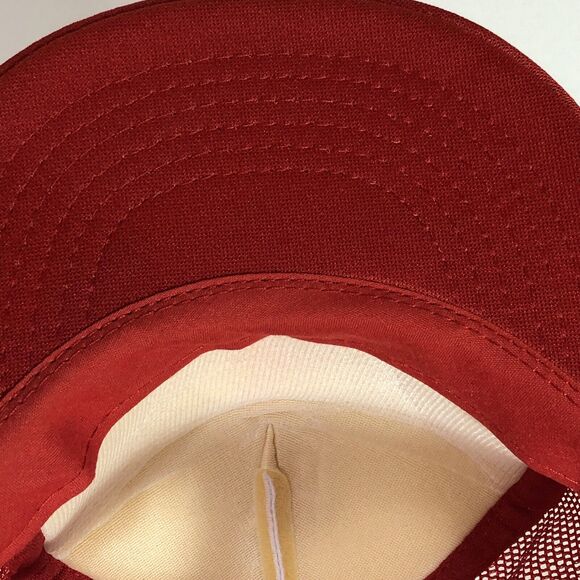 Trucker Hat Redy Seal Red and White, Logo Front Mesh Back Vintage Tire Cap - Picture 10 of 11